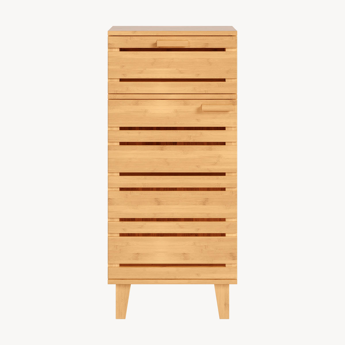BADEZIMMERSCHRANK Epind - Naturfarben, Holz (33/75/30cm) - [en.casa]