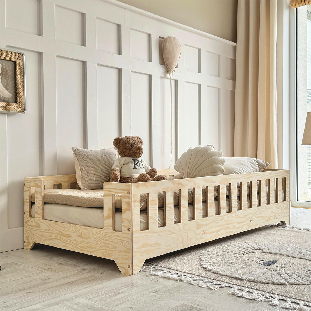 POSTEL 90/190 Clarisse Přírodní dřevo - hnědá, dřevo (90/190cm) - Petits-meubles