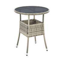 GARTENTISCH Yoro grau 60 cm - Grau, Kunststoff (60/60/73cm) - Juskys
