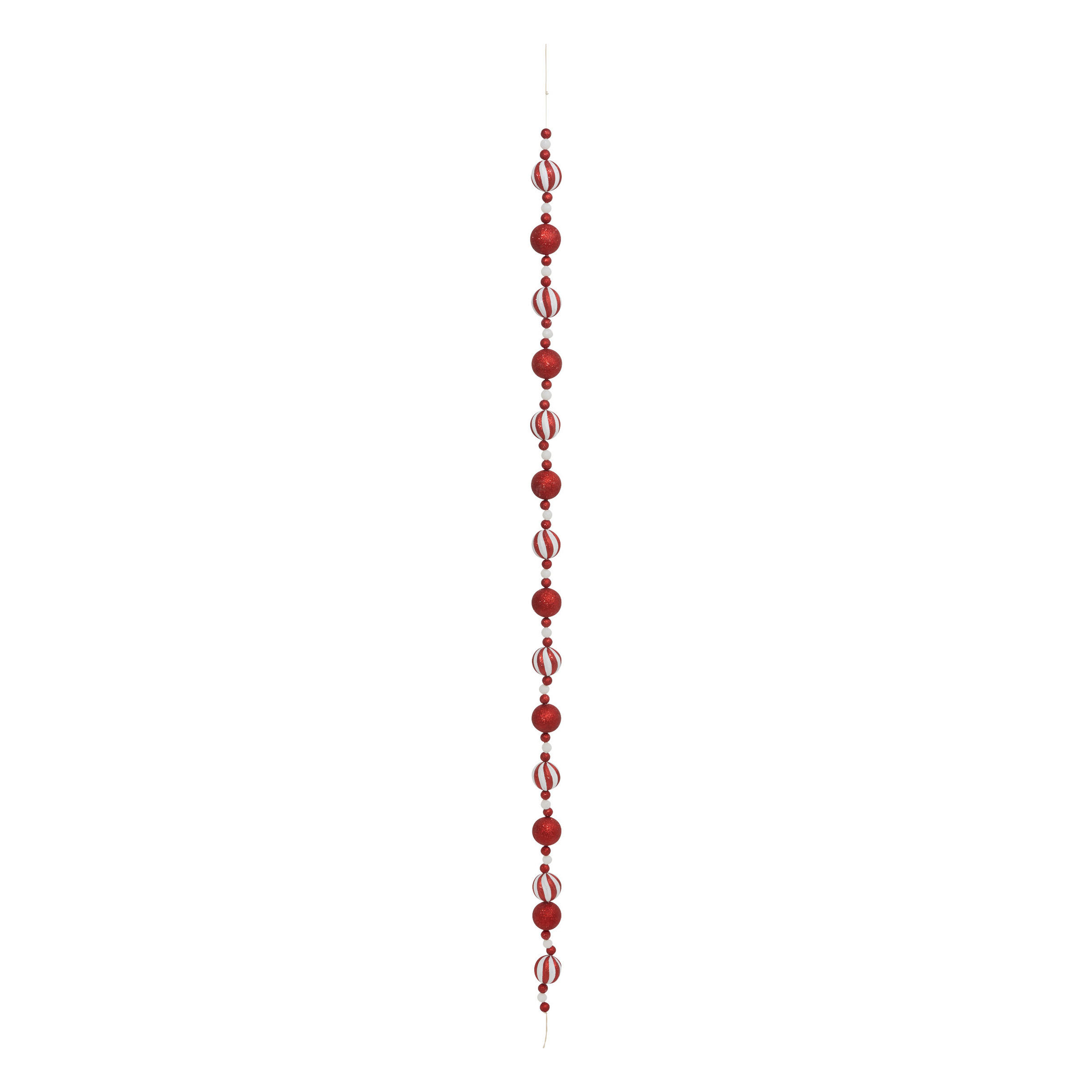 WEIHNACHTSGIRLANDE Kugeln 180 cm - Rot, Kunststoff (6cm) - Atmosphera Createur d´interieur