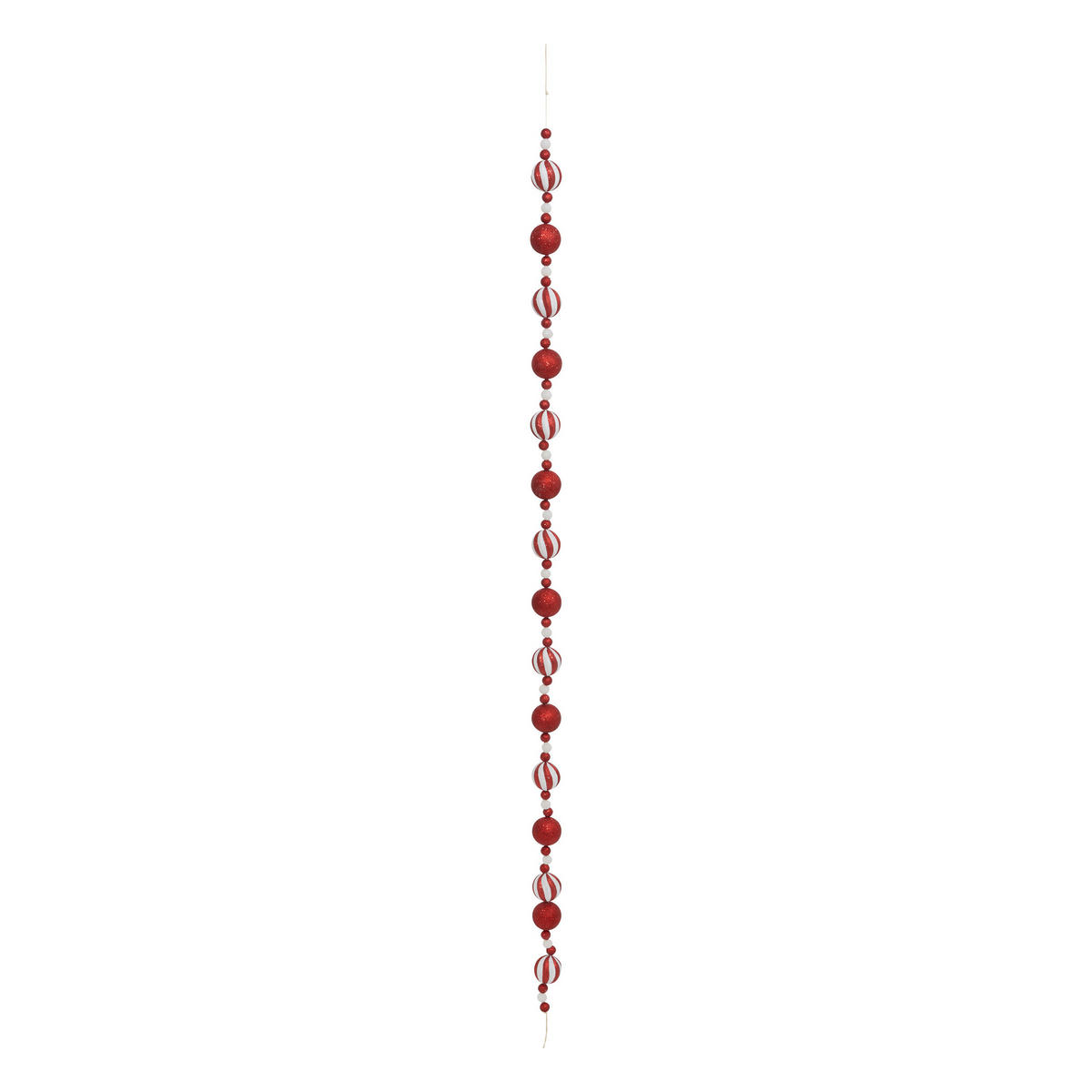 WEIHNACHTSGIRLANDE Kugeln 180 cm - Rot, Kunststoff (6cm) - Atmosphera Createur d´interieur