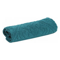 BADEMATTE Enzo peacock 54 x 110 cm - Blau, Textil (54/110cm) - Vivaraise