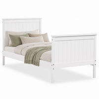 HOLZBETT Kinderbett 90/200 cm weiß - Weiß, Holz (98/97/208cm) - Homestyle4u