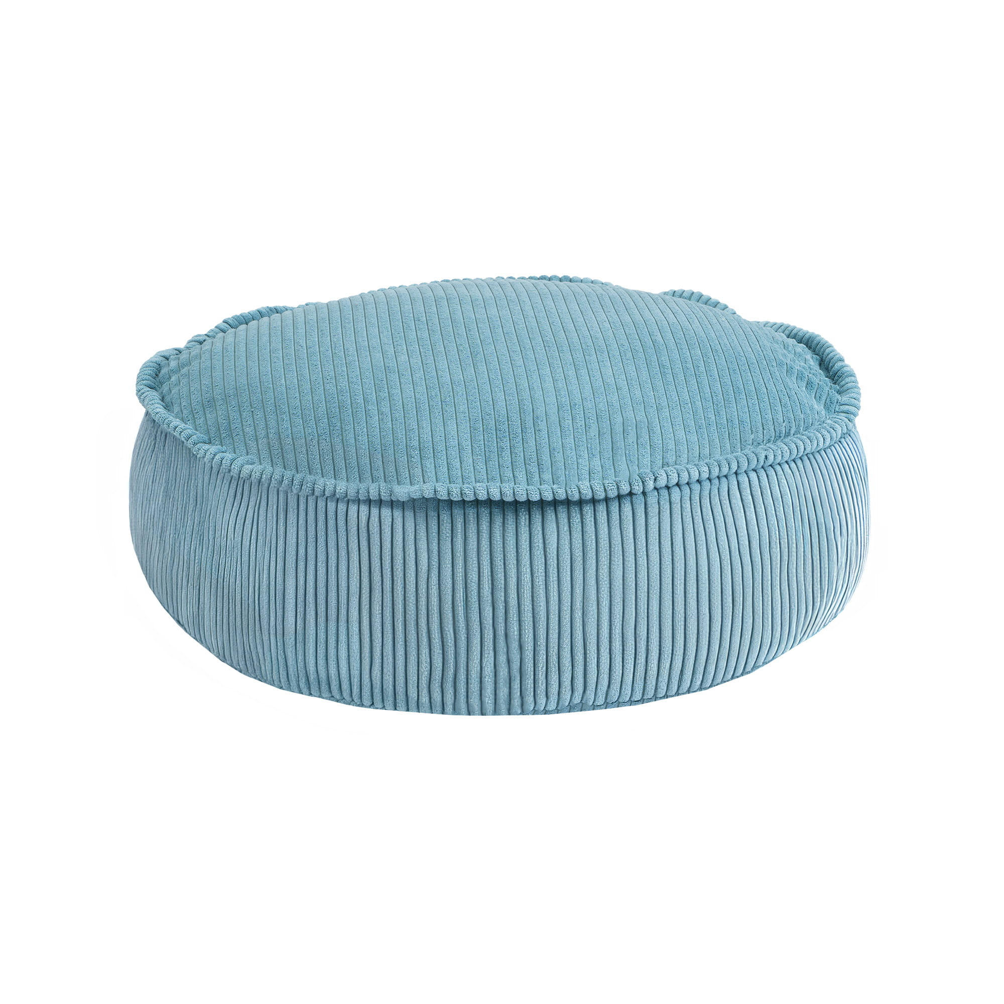 SITZPOUF für Kinder, Rund, Aesthetic, Türkis - Türkis, Textil (65/20/65cm) - MeowBaby