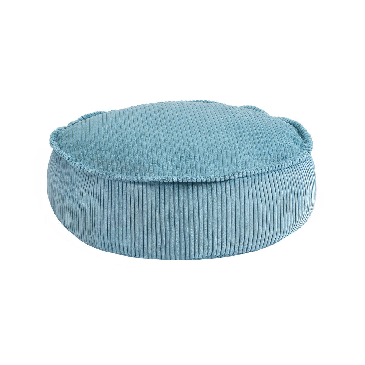 SITZPOUF für Kinder, Rund, Aesthetic, Türkis - Türkis, Textil (65/20/65cm) - MeowBaby