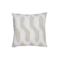 DEKOKISSEN Bendigo Braun 45/45/10 cm - Weiß, Textil (45/45cm) - Light & Living