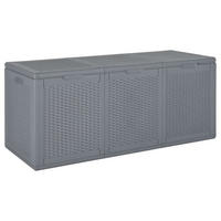 GARTENBOX Grau PP Rattan 270 L - Grau, Kunststoff (118.5/51/44.5cm) - furnicato