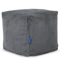 SITZWÜRFEL Cubo Cord grau - Grau, Textil (40/40/40cm) - Bruni