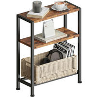BEISTELLTISCH mit 3 Ablagen Vintagebraun 43 x 56,5 cm - Braun, Holzwerkstoff (18/43/56.5cm)