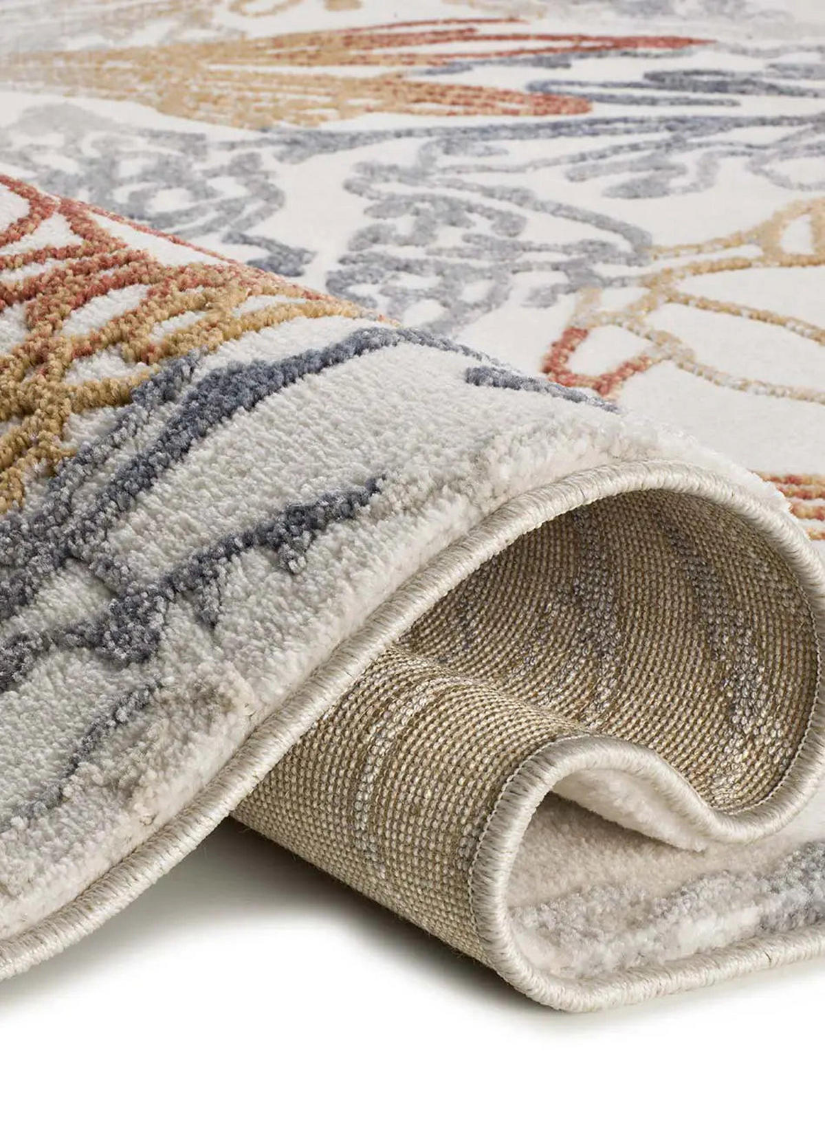 KURZFLORTEPPICH Creme / Mehrfarbig Amara 80/150 cm - Multicolor/Creme, Naturmaterialien/Textil (80/150cm) - Atticgo