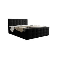 BOXBETT Coria III Schwarz 180x200 cm - Schwarz, Textil (180/200cm) - B&B Home