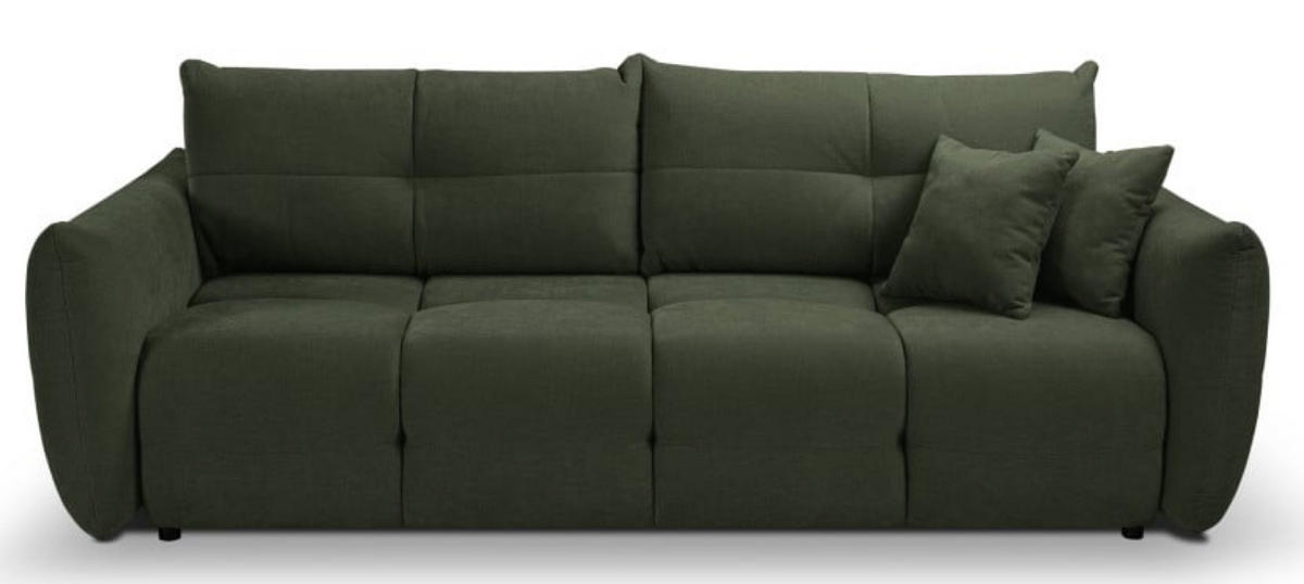 SOFA Grün BASTO Mit Schlaffunktion - Grün, Textil (245/86/110cm) - Sepro Meble