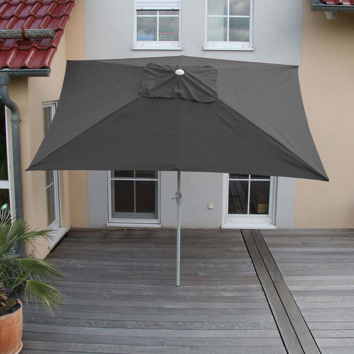 SONNENSCHIRM NEIGBAR Anthrazit - Anthrazit, Textil (192/295cm) - MCW