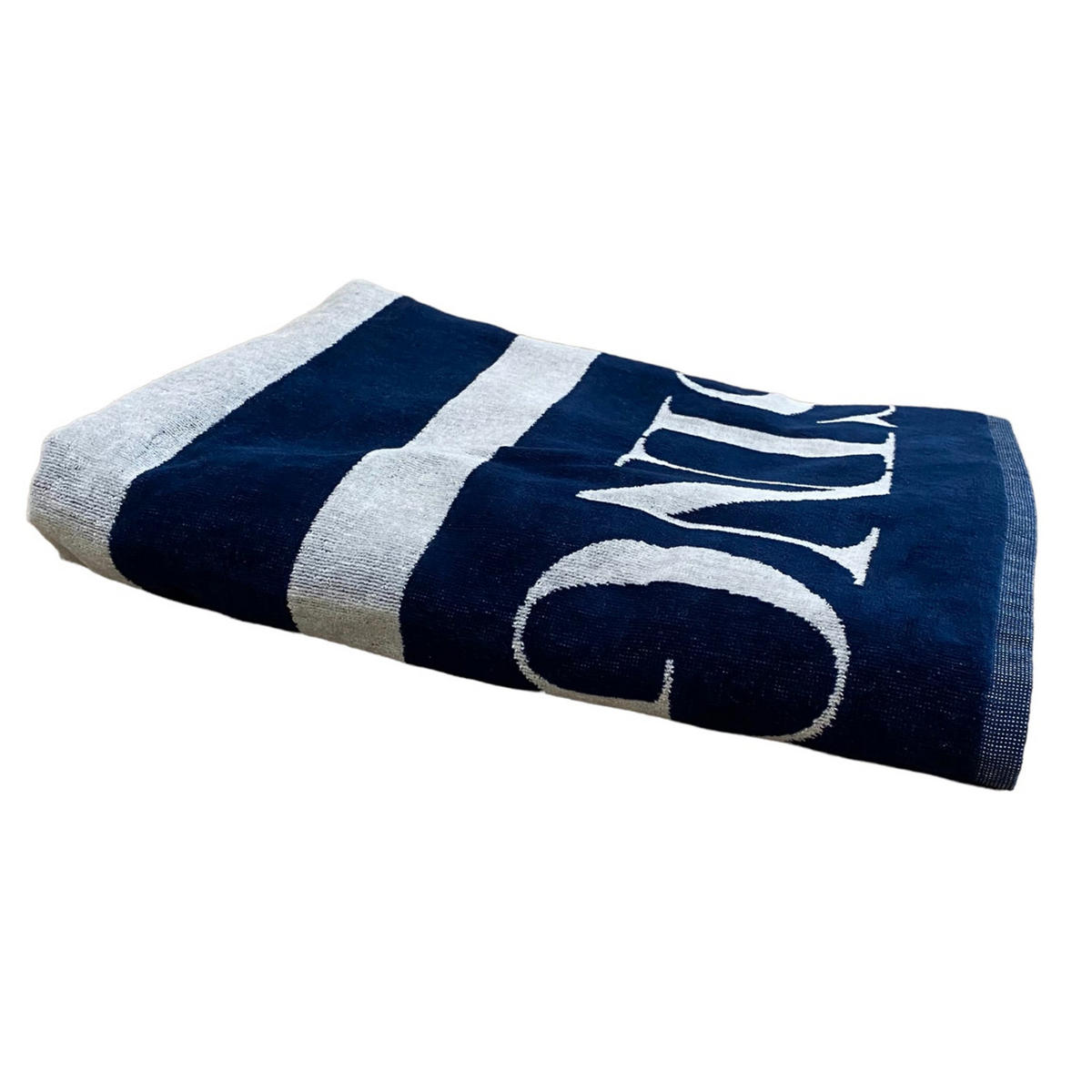 STRANDTUCH Frottee Velours Jacquard Oceanside 140x180 400g/m² - Blau, Textil (140/180cm) - LE COMPTOIR DE LA PLAGE