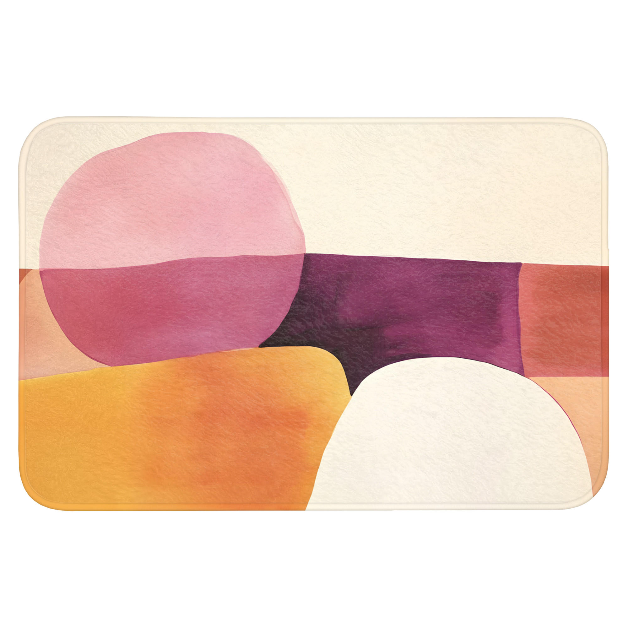 OnlyWow KOUPELNOVÁ PŘEDLOŽKA Tvary - abstraktní - barevné 90x60 cm