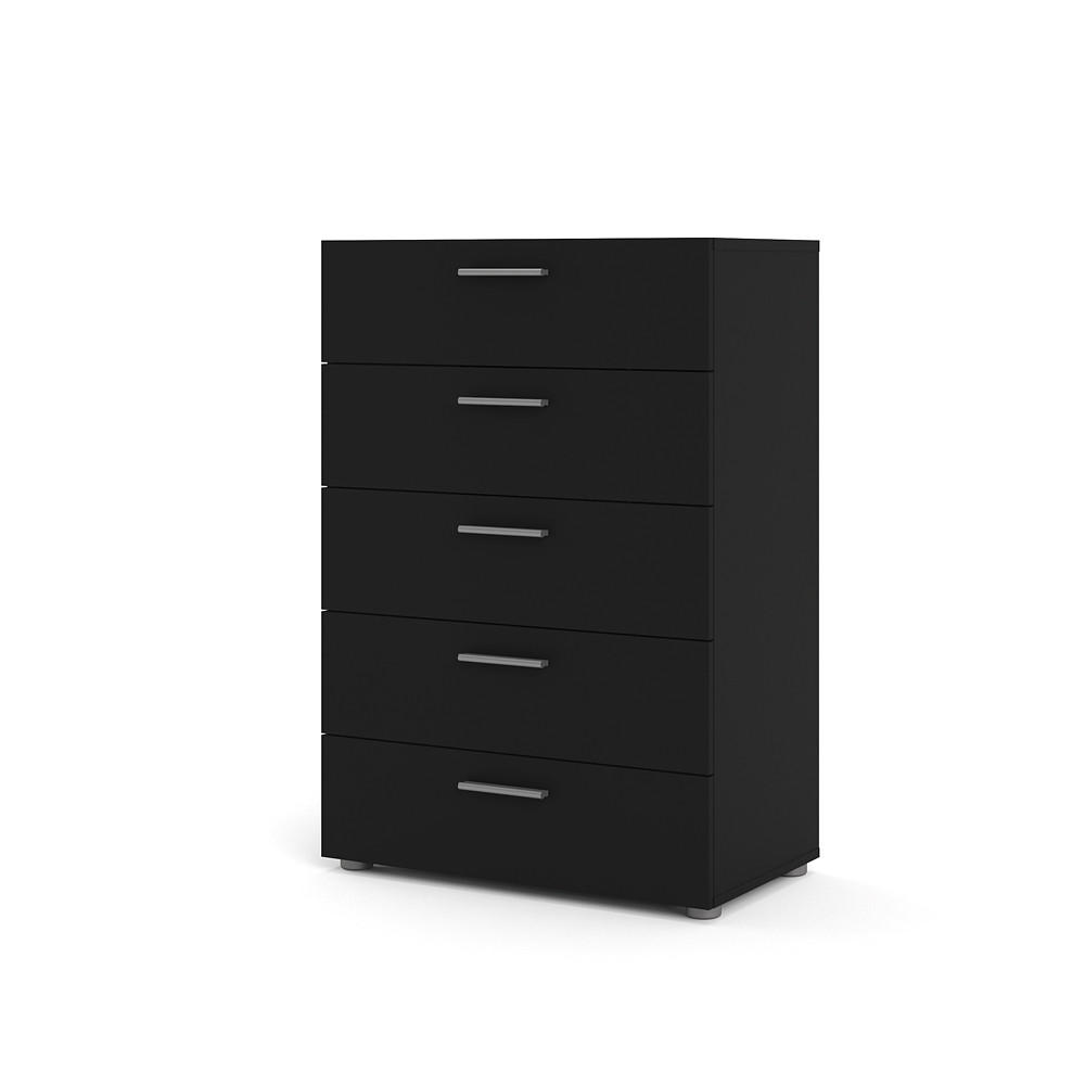 KOMMODE Schwarz - Schwarz, Holzwerkstoff (70/102/40cm) - ebuy24