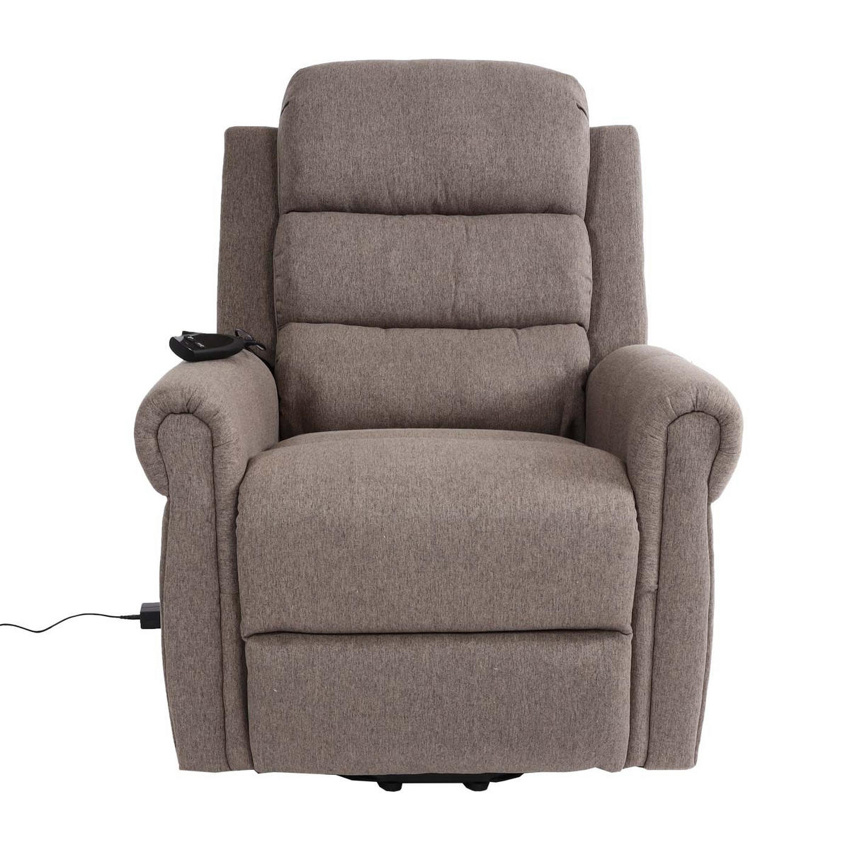 MASSAGESESSEL HxBxT 144x83x83cm Sitzhöhe 50cm Stoff/Textil Dunkelgrau Sessel - Dunkelgrau, Textil (83/144/83cm) - BERLINLODGE