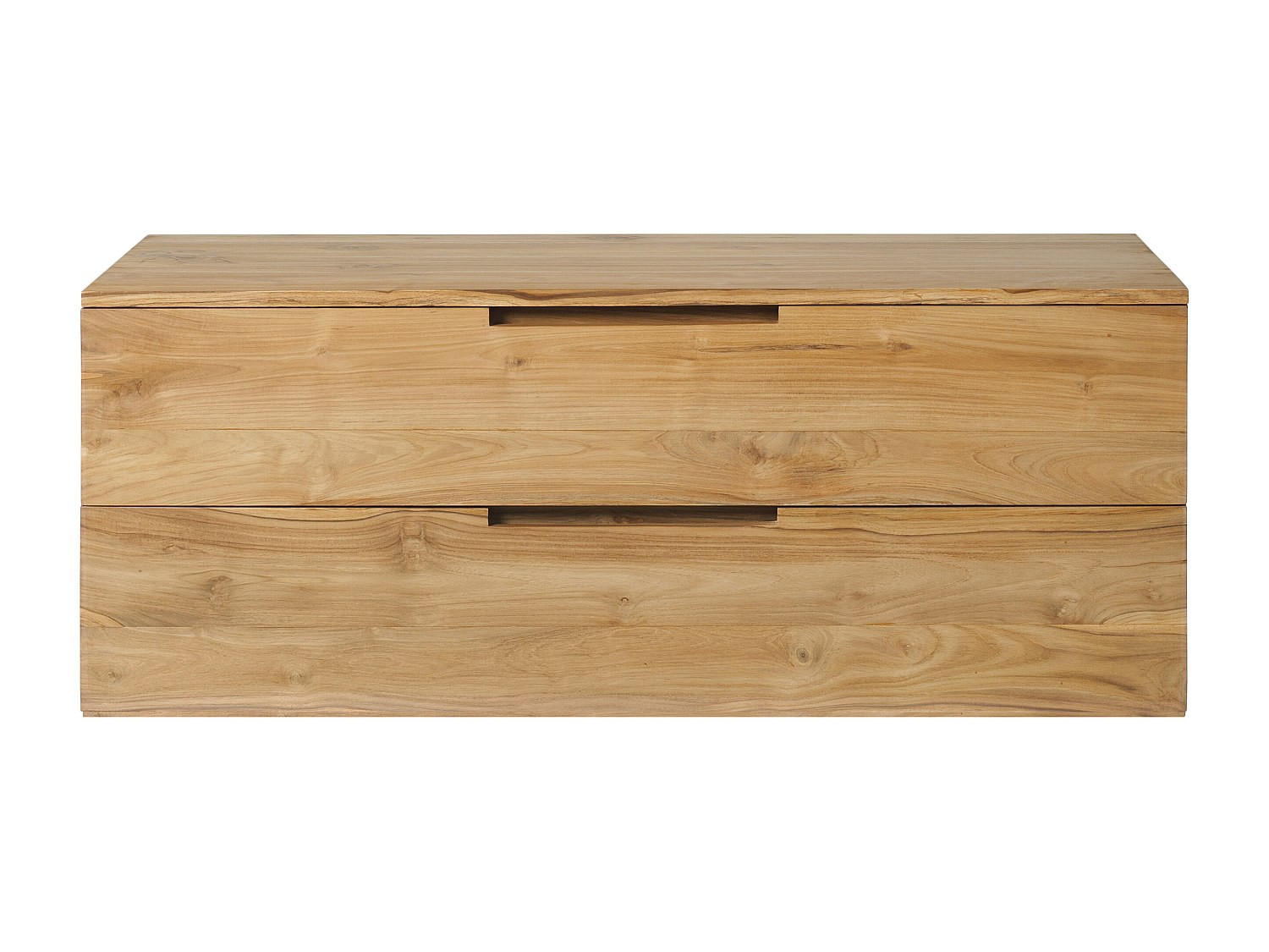WASCHBECKENUNTERSCHRANK - 115 cm x 45 cm - holz - naturfarben hell Bimbing - Naturfarben, Holz (115/45/45cm) - Vente-Unique