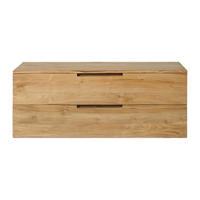 WASCHBECKENUNTERSCHRANK - 115 cm x 45 cm - holz - naturfarben hell Bimbing - Naturfarben, Holz (115/45/45cm) - Vente-Unique