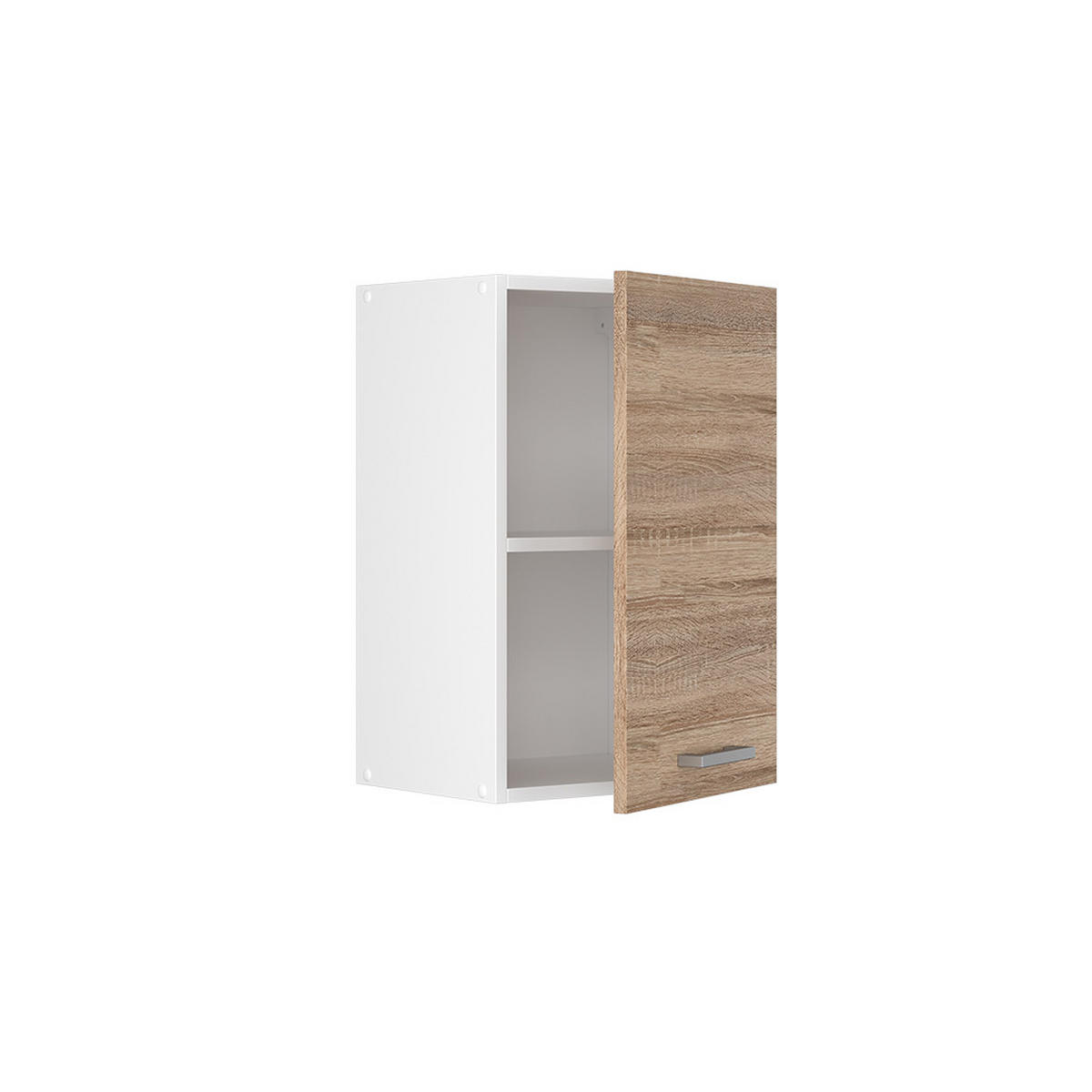 HÄNGESCHRANK R-Line Sonoma 40 cm - Weiß/Sonoma Eiche, Holzwerkstoff (40/60/31cm) - Vicco