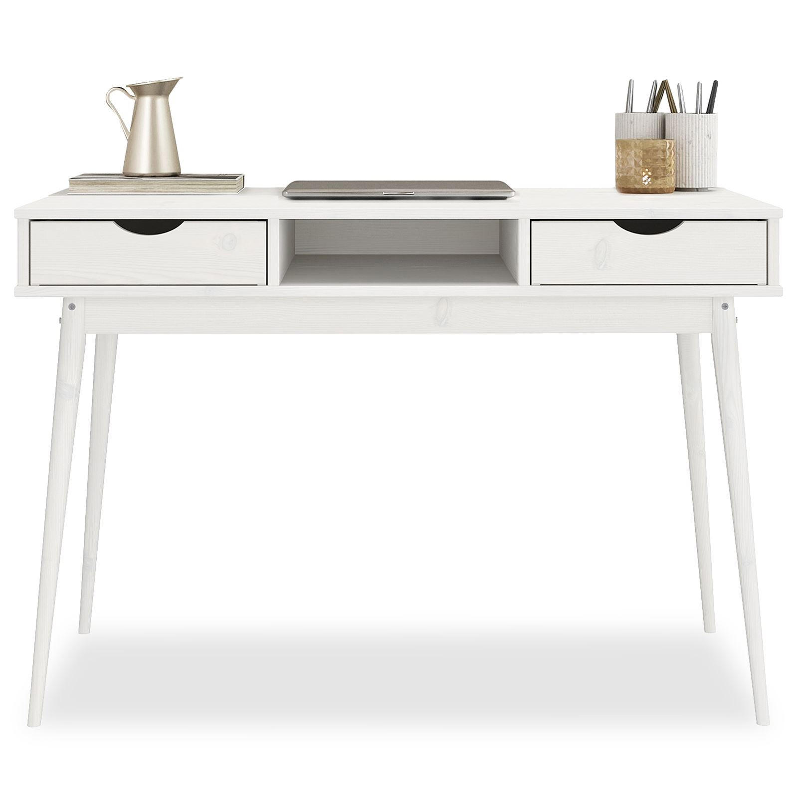 SCHREIBTISCH STEFANO weiß - Weiß, Holz (50/110/75cm) - IDIMEX