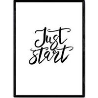 POSTER Starten Sie Einfach A3 Rahmenlos - Klar, Papier (29.7/5/42cm) - Nacnic