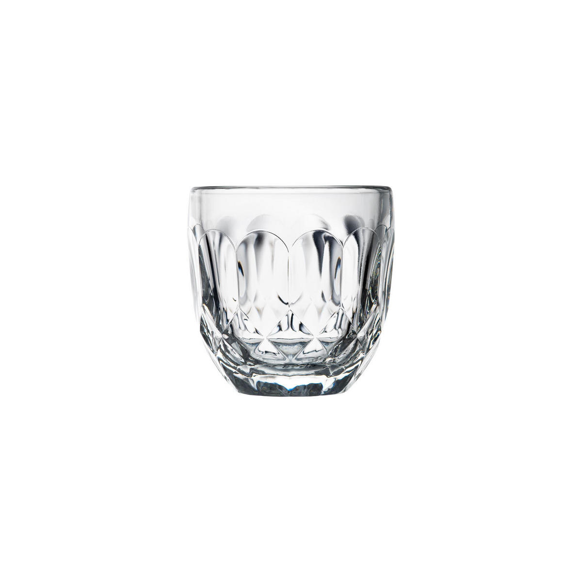 ESPRESSOGLÄSER Facetten transparent 100 ml 4er Set - Transparent, Glas (0.1L) - La Rochère