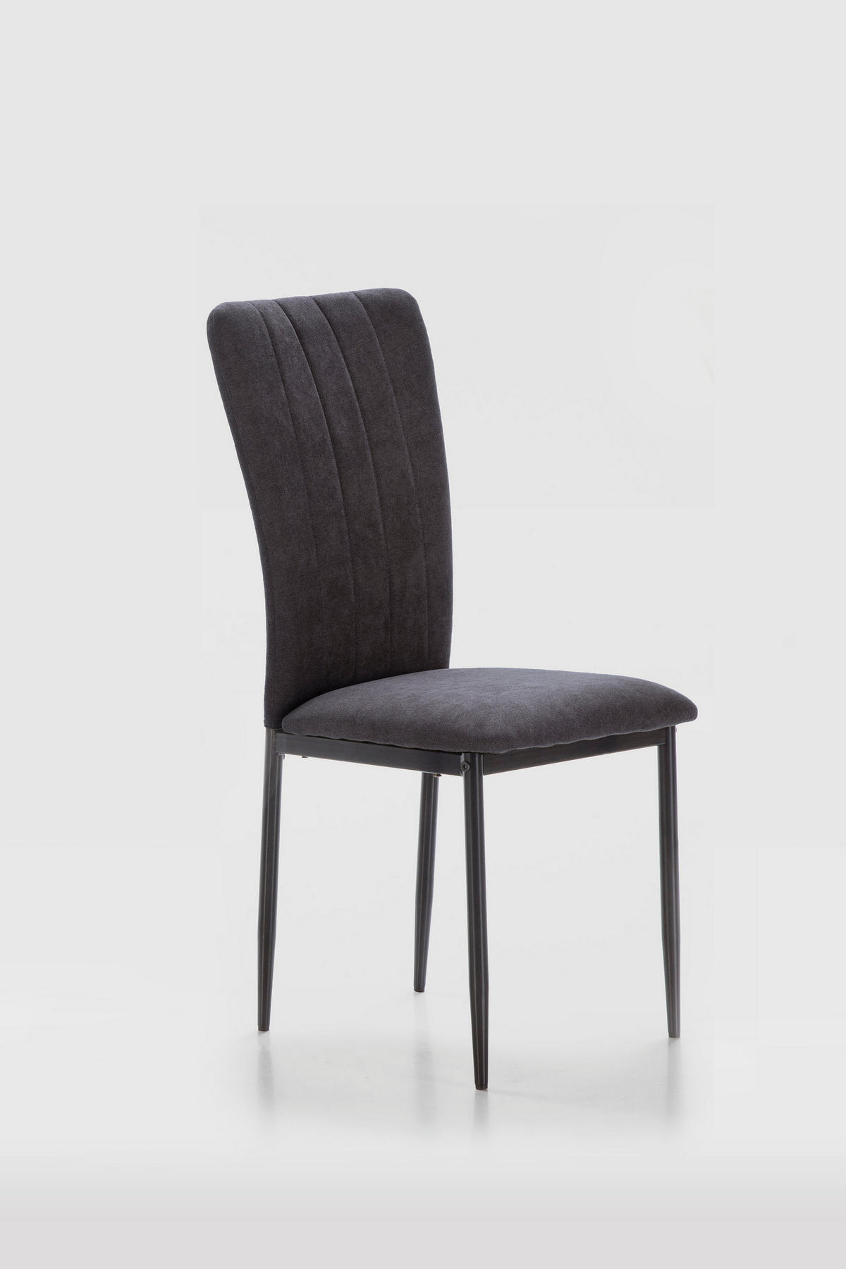 ESSZIMMERSTUHL Holly Schwarz 43/58/46 cm 4er-Set - Schwarz, Textil (58/46/43cm) - Calicosy