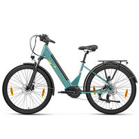 E-BIKE Touroll Urbano 3 – Leistungsstarker Mittelmotor für mühelose Fahrten - Blau, Metall (80cm)