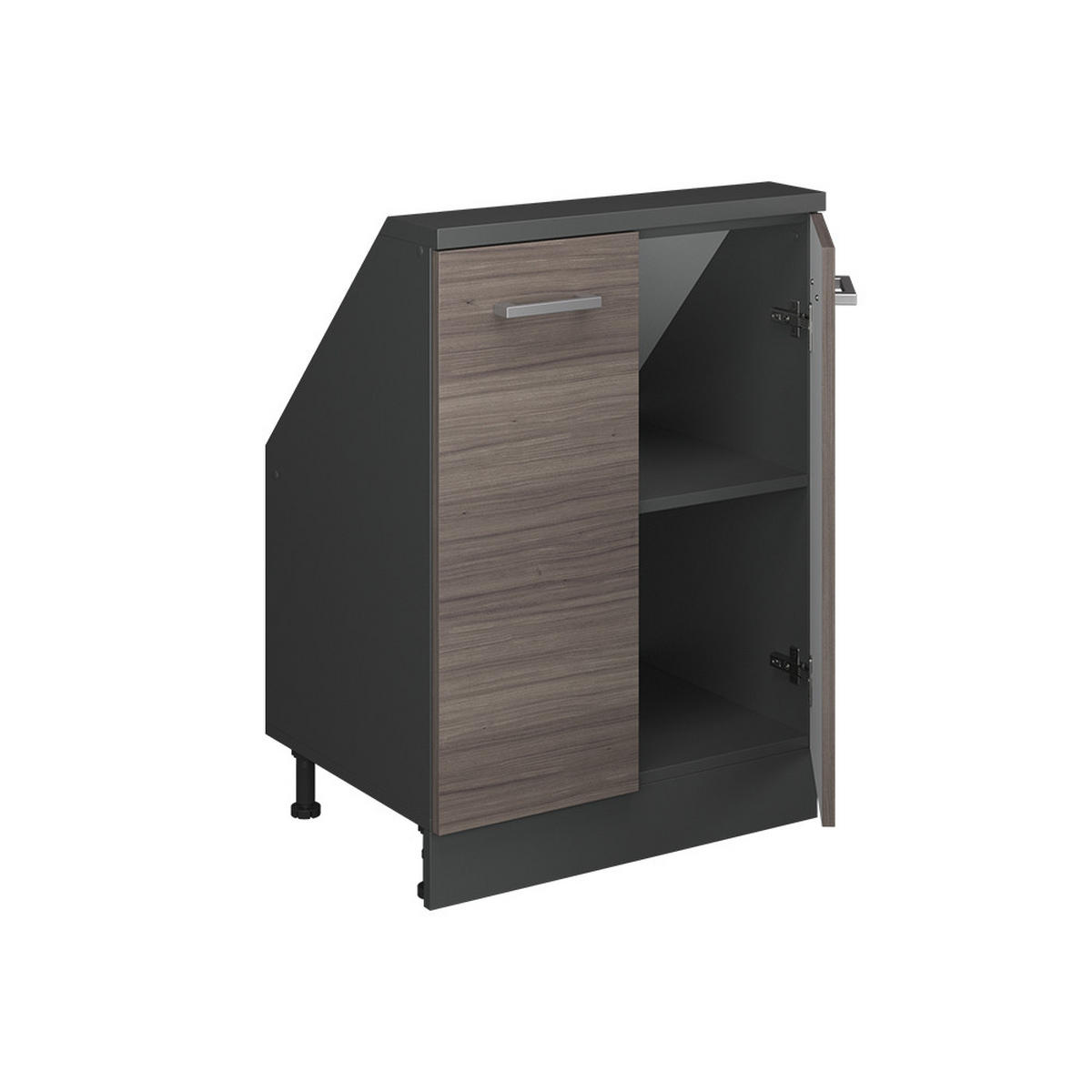 ŠIKMÁ SKŘÍŇ Rion Ušlechtilá šedá/antracitová - šedá/antracitová, kompozitní dřevo (60/81.6/46cm) - Vicco