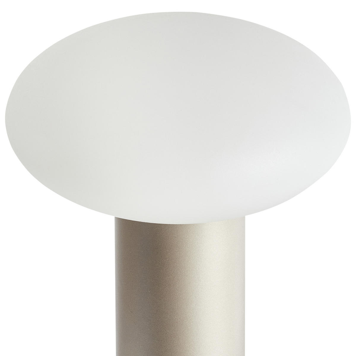 LED-TISCHLEUCHTE Gold/Weiß Buayan - Goldfarben/Weiß, Metall (15/15/25cm) - Beliani