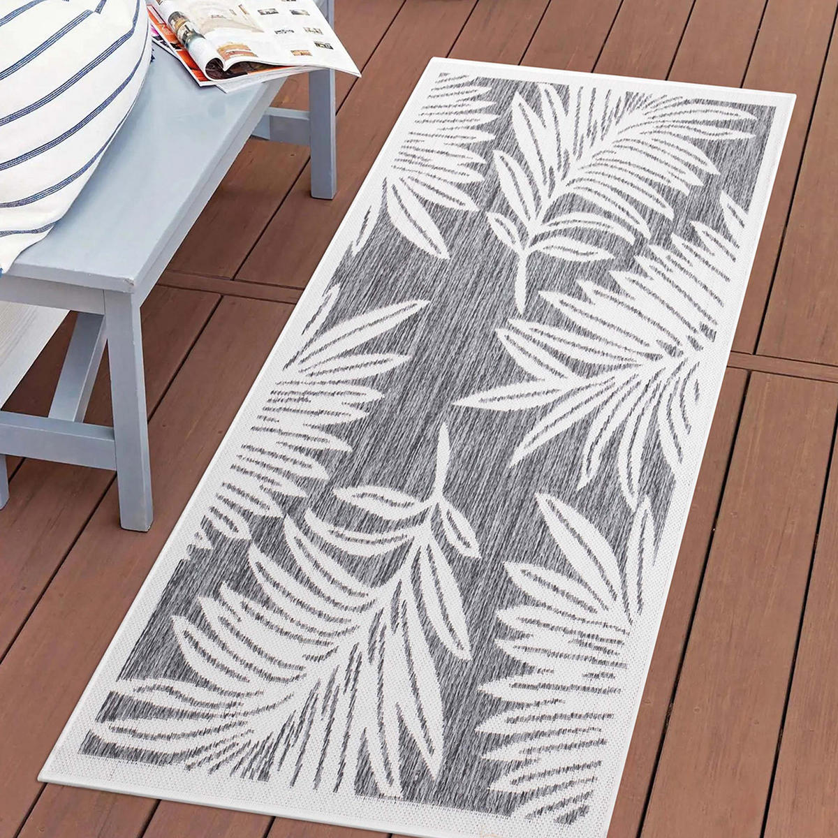 OUTDOOR-TEPPICH Sun 468 Grau 80x150 cm - Grau, Textil (80/150cm) - carpet city