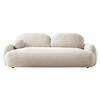 SCHLAFSOFA Mayo - Creme/Schwarz, Holzwerkstoff/Kunststoff (256/85/115cm) - MIRJAN24