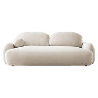 SCHLAFSOFA Mayo - Creme/Schwarz, Holzwerkstoff/Kunststoff (256/85/115cm) - MIRJAN24