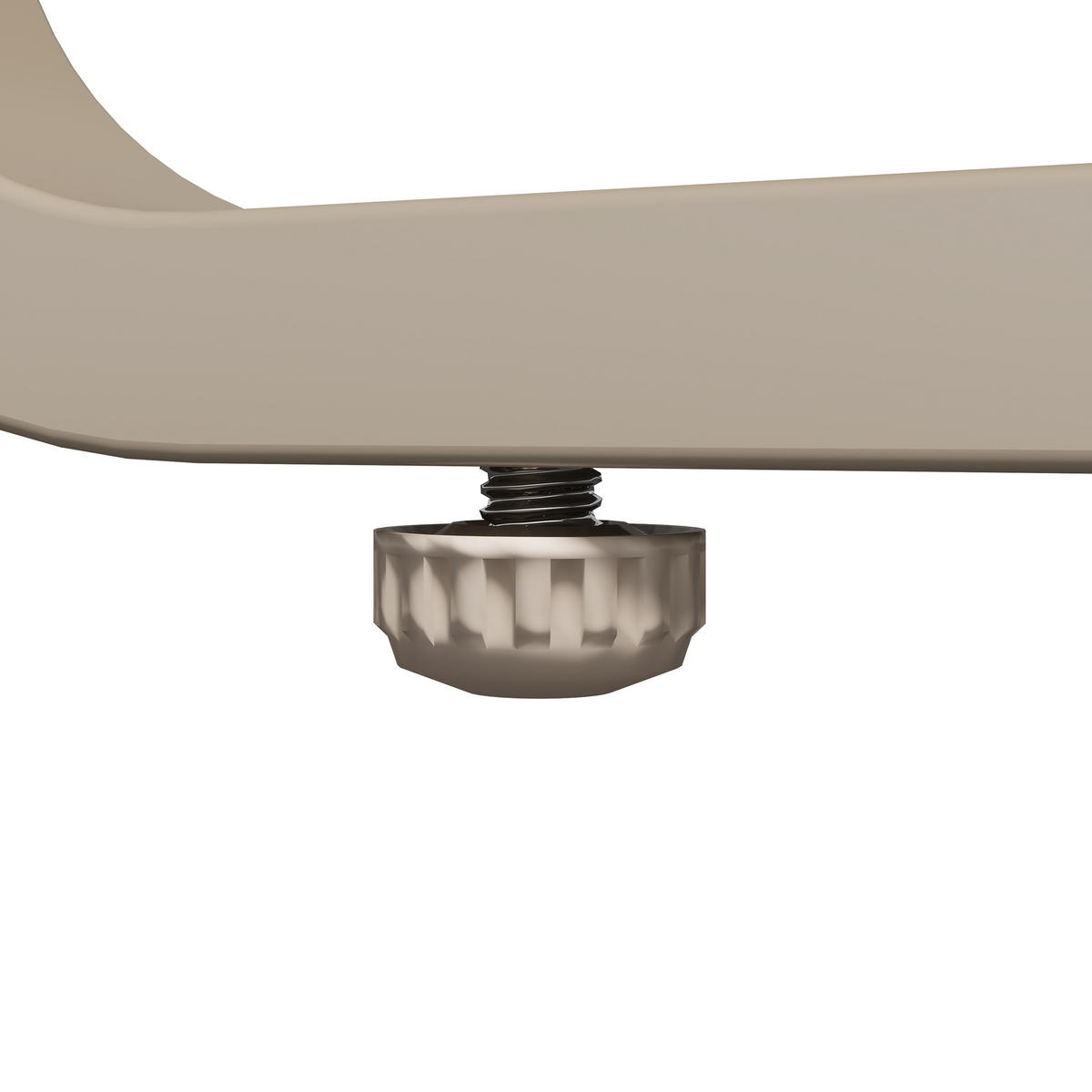 GARTENMÖBEL 118x60x85cm aprikose aus Eisen und mit Tisch - Beige, Metall - Modfu