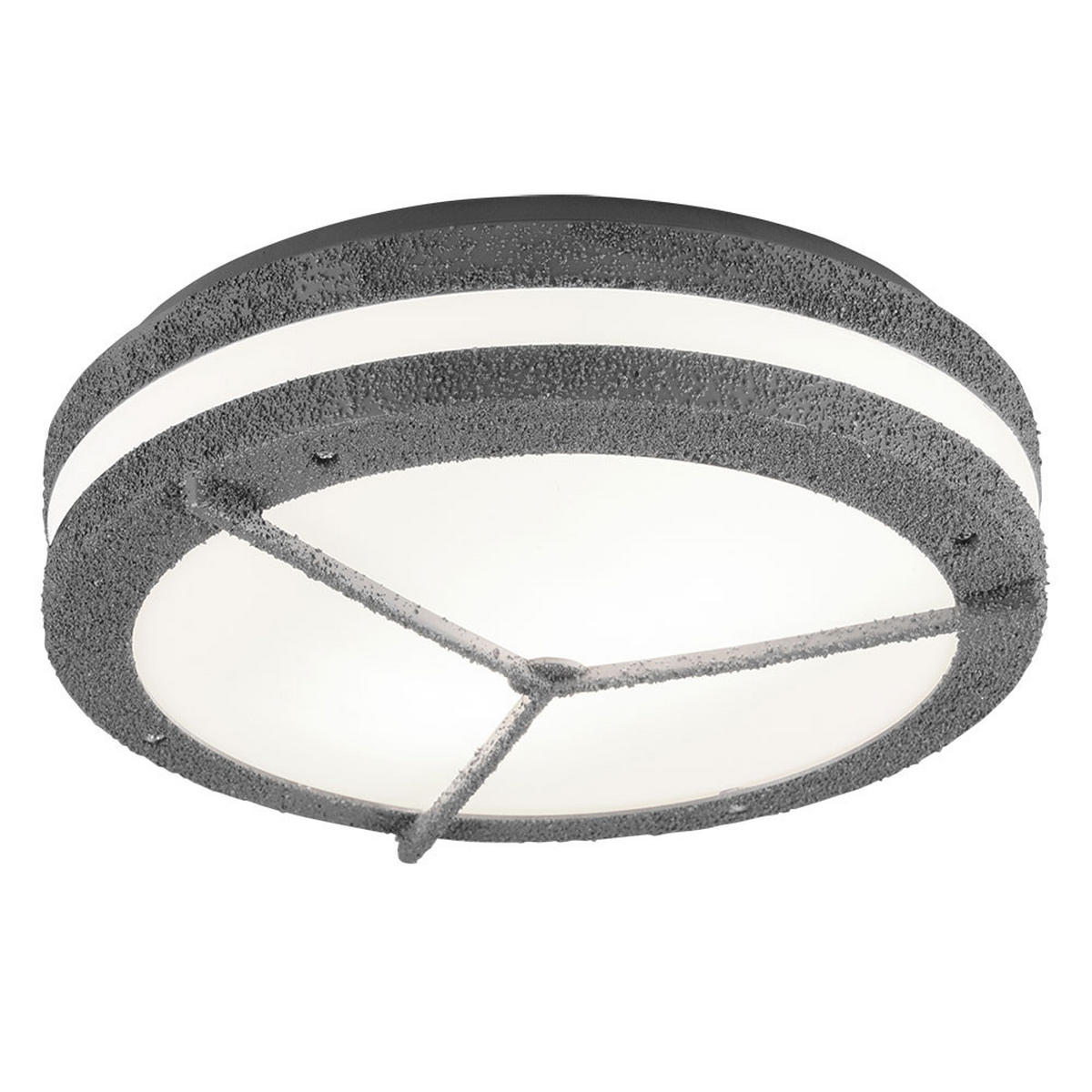 LED AUSSENDECKENLEUCHTE MURRAY Betonoptik Grau - Grau, Kunststoff (30/9/30cm)