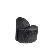 SESSEL Bloom Schwarz - Schieferfarben, Kunststoff (69/70/72cm) - Zuiver