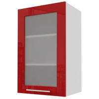KÜCHENHÄNGESCHRANK Brerra W2S/45 Weiß / RAL 3002 karminrot Hochglanz 45 / 32,5 / 72cm - Rot/Weiß, Holz/Holzwerkstoff (45/72/32.5cm) - Feldmann-Wohnen
