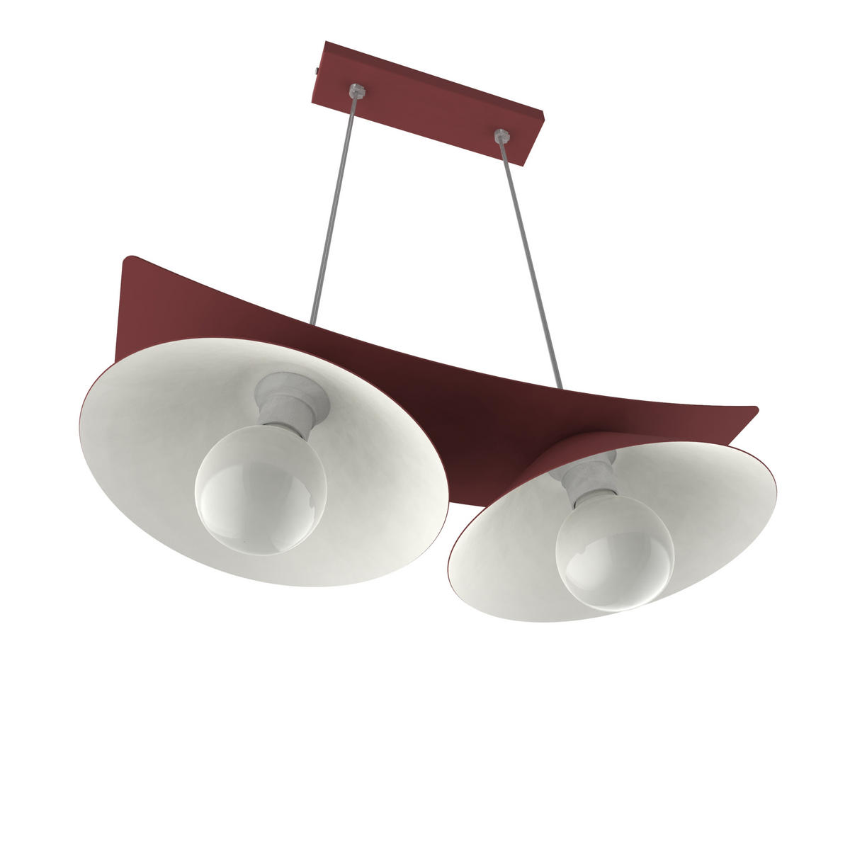 HÄNGELEUCHTE Miller X2 - Samtahornfarben, Metall (70/25/16cm) - Lumicom
