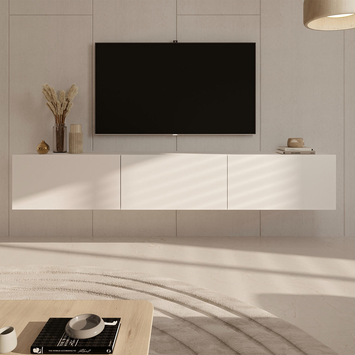 TV-MÖBEL Idao Weiß - Weiß, Holzwerkstoff (29/35/180cm) - Petits-meubles