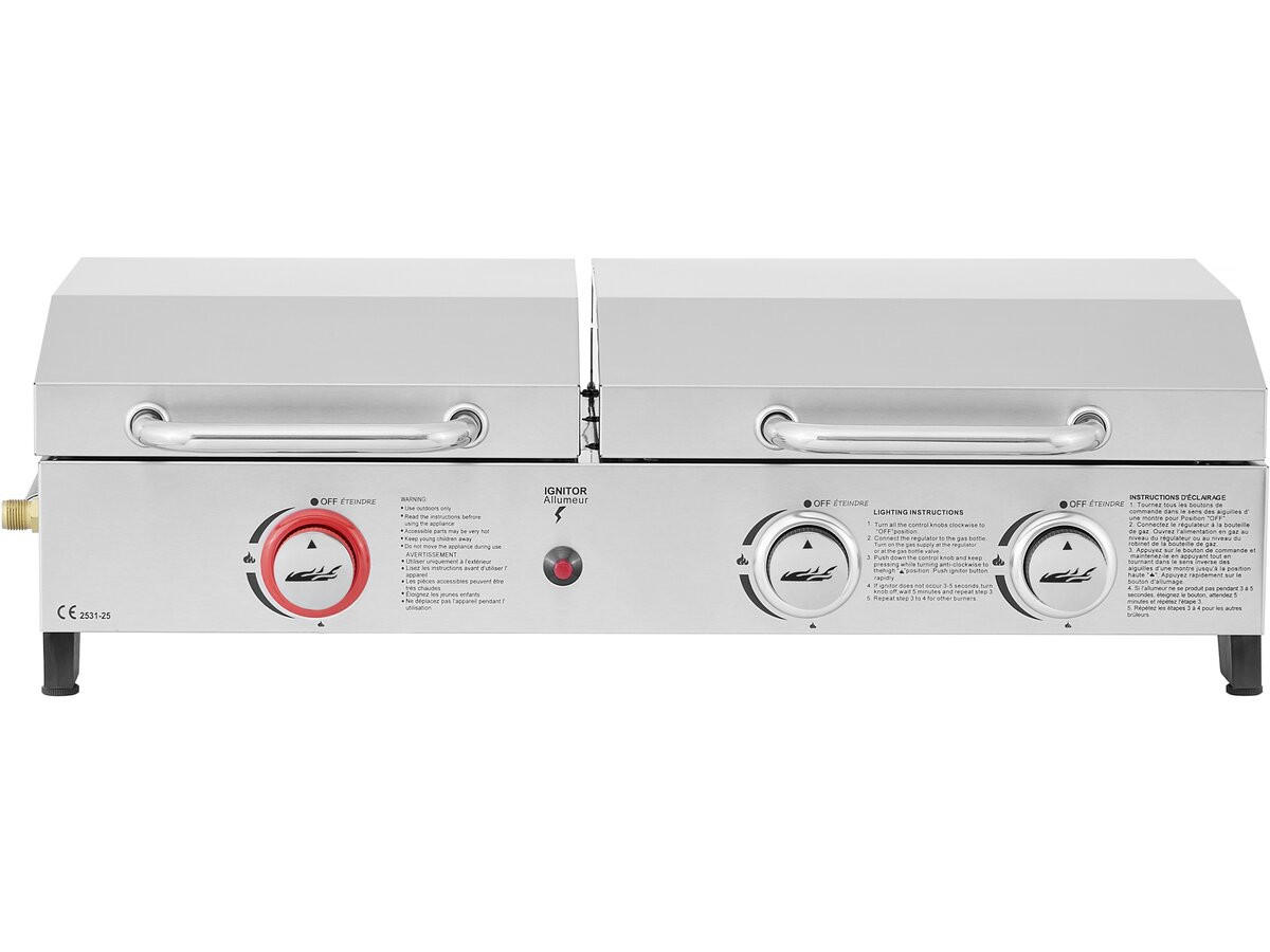 PLANCHA flamo Grau - Grau, Metall (47/25/84cm) - Habitat Garten