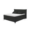 BOXSPRINGBETT 180x200 – Breitcord, Duo 7-Zonen-Tonnentaschen-Federkernmatratze, H3/H4, HR-Lux-Topper - Salbeigrün/Anthrazit, Holz/Kunststoff (180/200cm) - ed exciting design