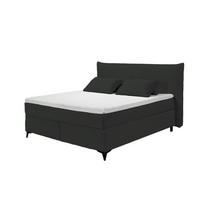 BOXSPRINGBETT 180x200 – Breitcord, Duo 7-Zonen-Tonnentaschen-Federkernmatratze, H3/H4, HR-Lux-Topper - Salbeigrün/Anthrazit, Holz/Kunststoff (180/200cm) - ed exciting design