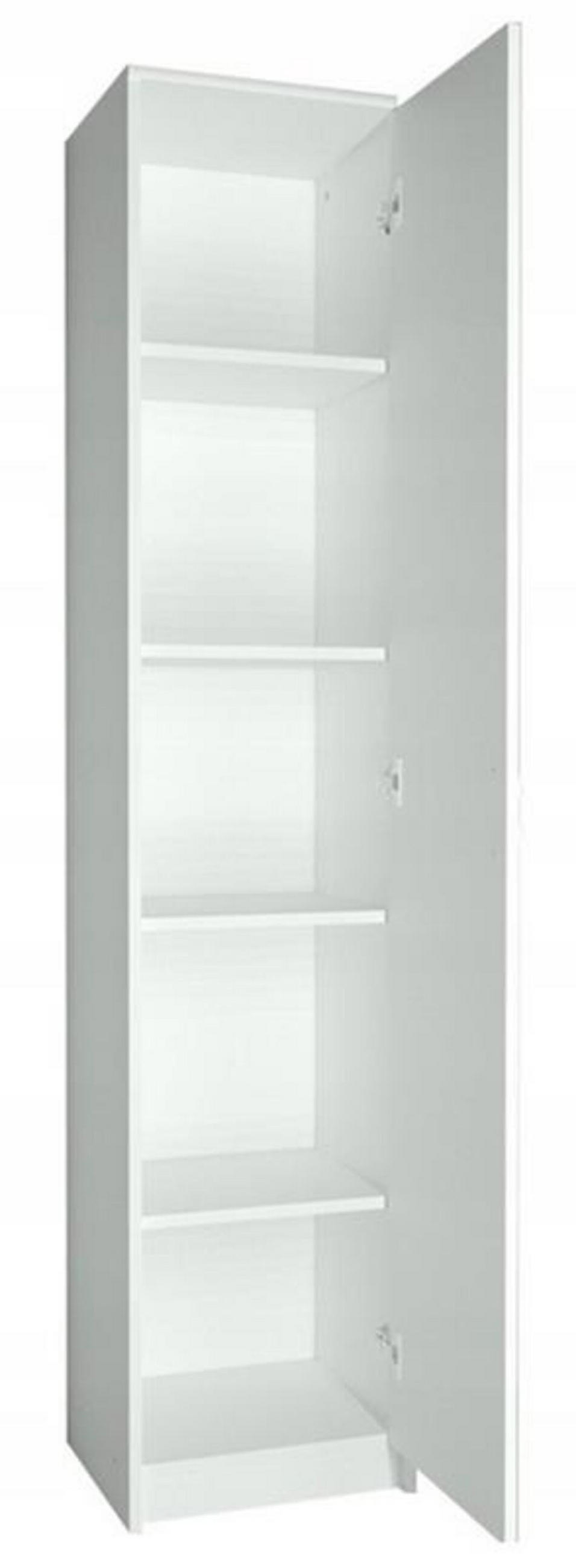 BÜCHERREGAL R8 Weiß 39/35/180 cm - Weiß, Holzwerkstoff (39/180/35cm) - Matkam Möbel