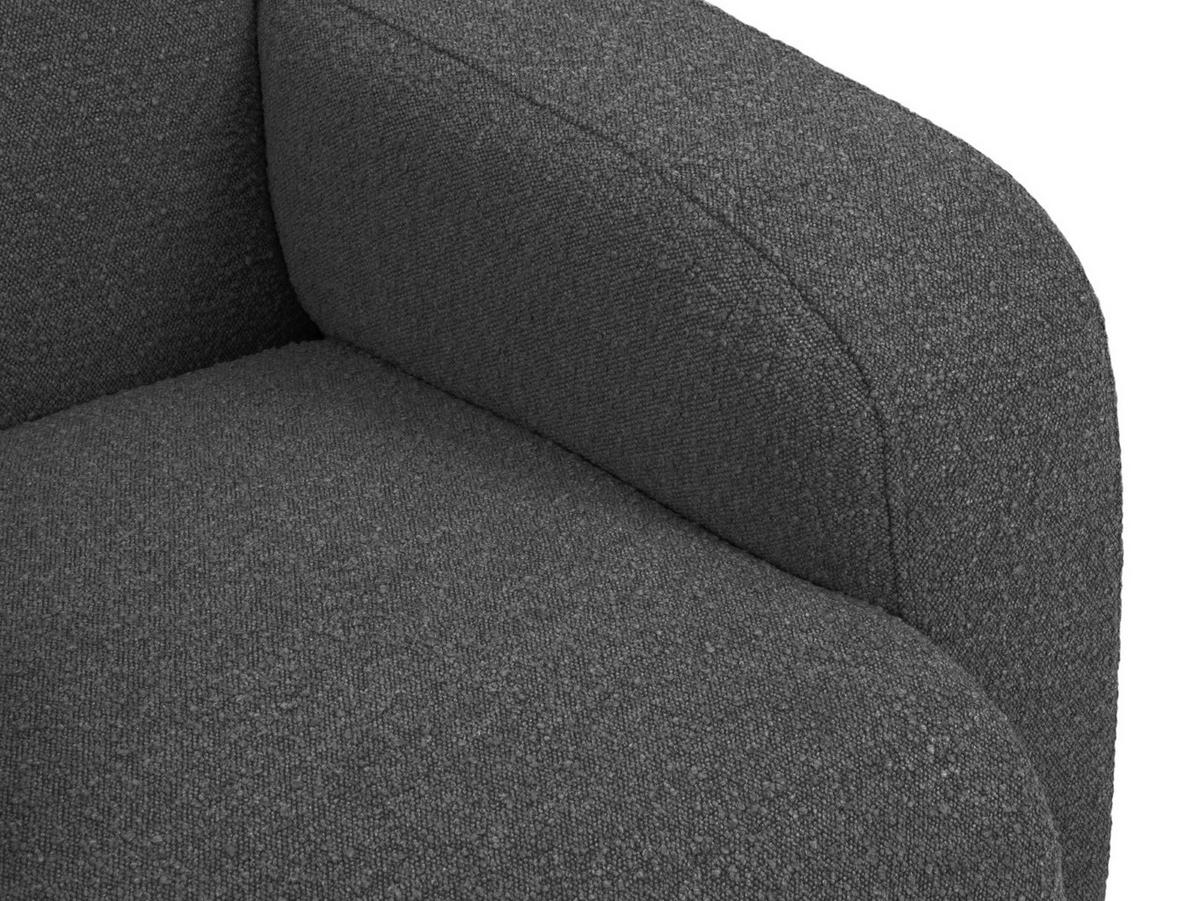 SESSEL Molino aus Boucle dunkelgrau - Dunkelgrau, Textil (95/72/105cm) - Micadoni