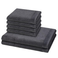 FROTTIERSET Premium 6-teilig - Dunkelgrau, Textil (50/100cm) - MÖVE