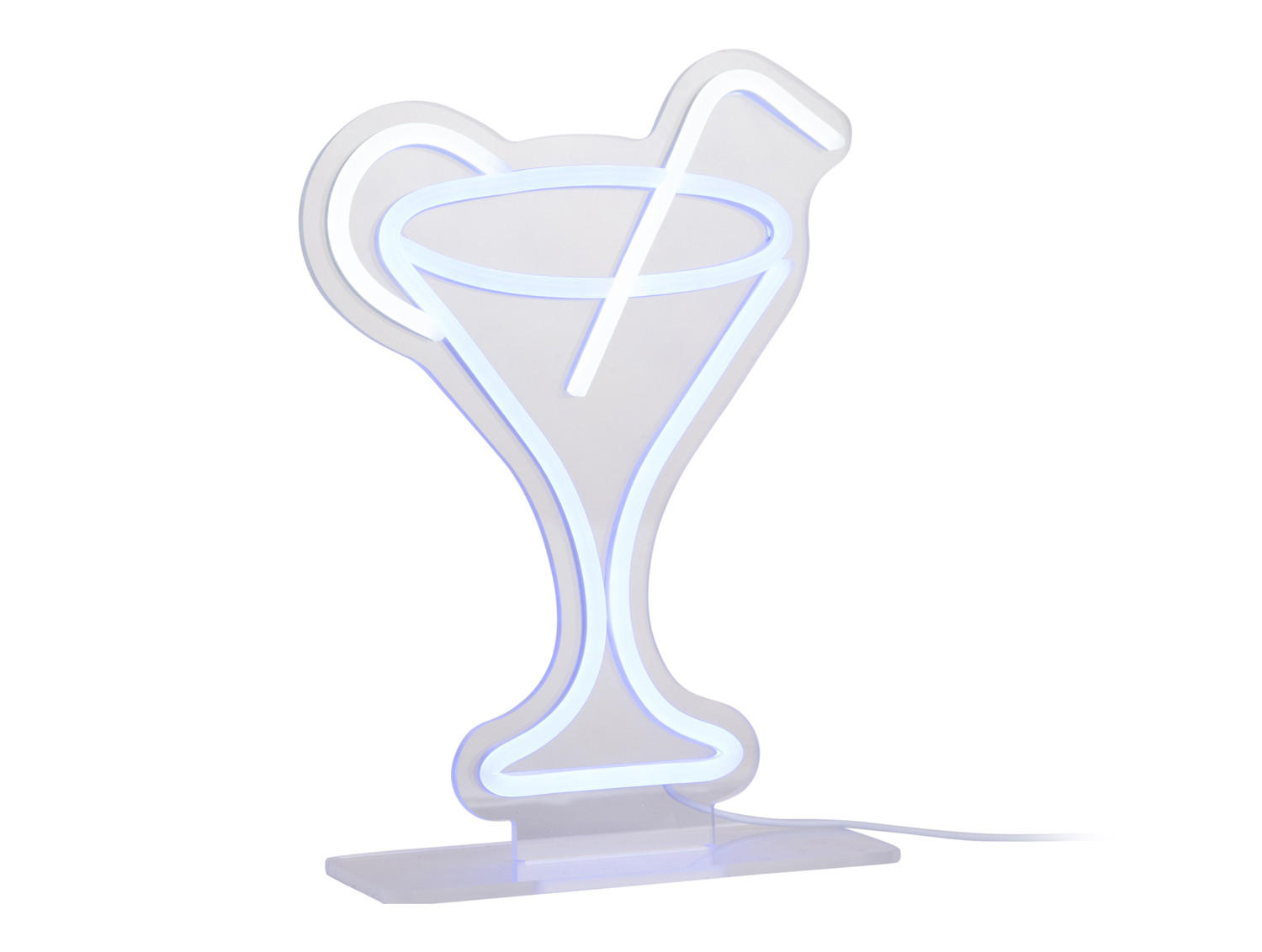 NEON Light Coctail 2/21/30 cm - Blau, Kunststoff (2/21/30cm) - Leitmotiv