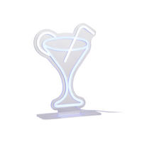 NEON Light Coctail 2/21/30 cm - Blau, Kunststoff (2/21/30cm) - Leitmotiv