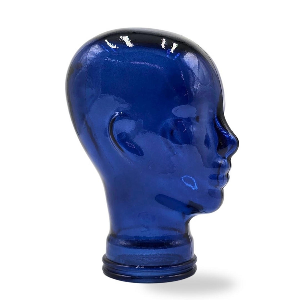 KOPFHÖRERSTÄNDER MICK Glas T07 blau - Blau, Glas (21/29/21cm) - DESIGN DELIGHTS