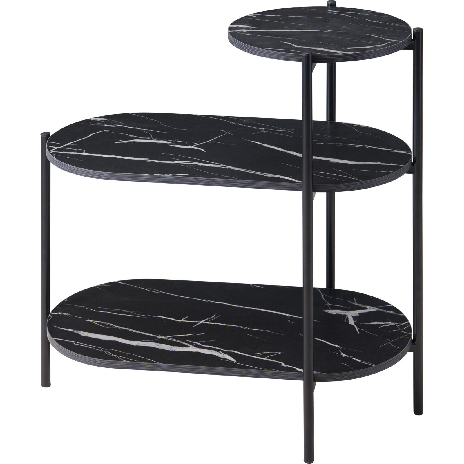 TISCH Fronti Schwarz 64/33/63 cm - Schwarz, Metall (64/33/63cm) - Home Styling Collection